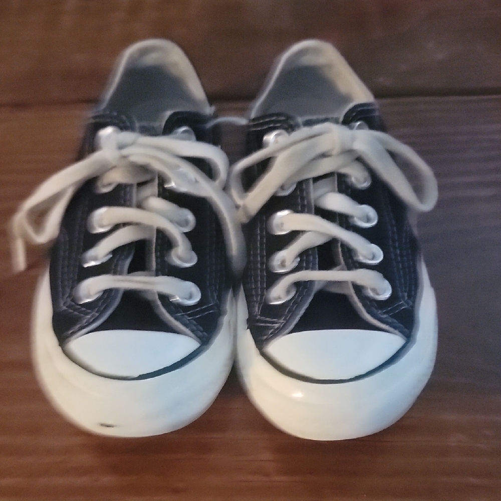 Classic Black Kids Sneakers